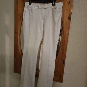 White House Black Market White Boot Cut Pants